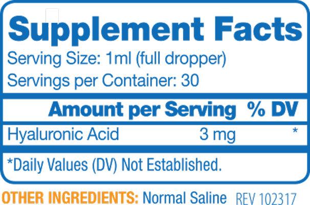 Synthovial Seven 1 fl oz Supplement Facts