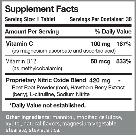 Neo40 Daily 30 Tablets Supplement Facts