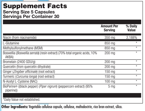 BioAdaptogen Ultra 60 Capsules Supplement Facts