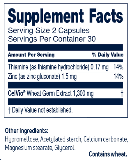 spermidineLIFE®  Extra+ 60 Capsules Supplement Facts