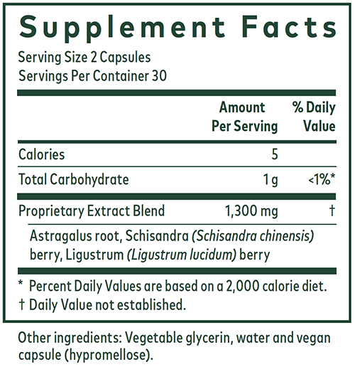 3-1 Immune Formula 60 Capsules Supplement Facts