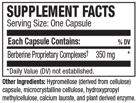 BerberActiv QR 90 Capsules Supplement Facts
