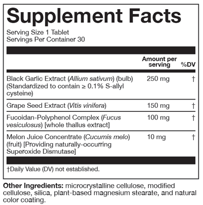 glyNOcalyx 30 Tablets Supplement Facts