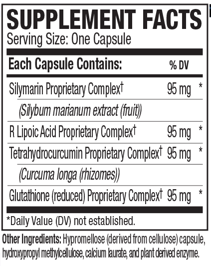 HepatiSafe 60 Capsules Supplement Facts