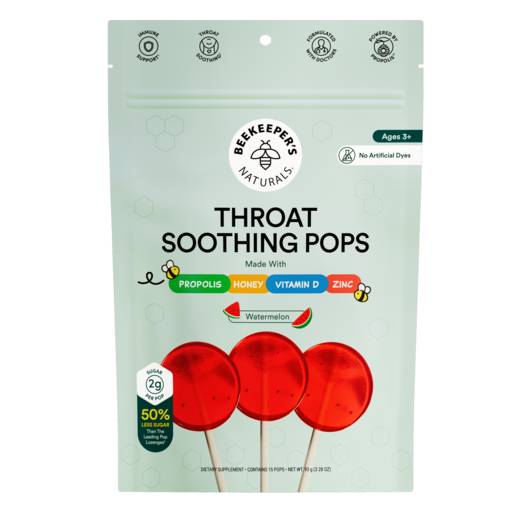 Kid’s Throat Soothing Lollipops Watermelon 15 Pops