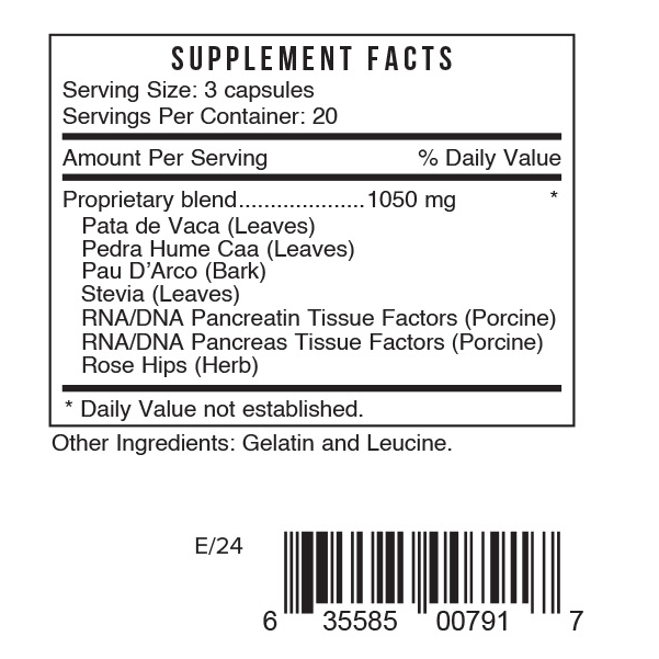 Ps Pancreas 60 Capsules
