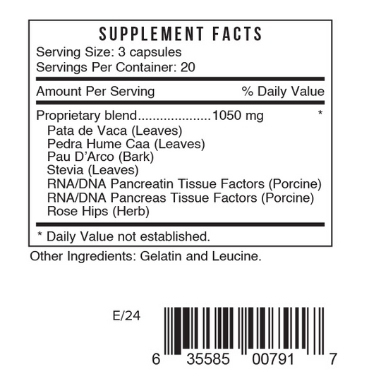 Ps Pancreas 60 Capsules