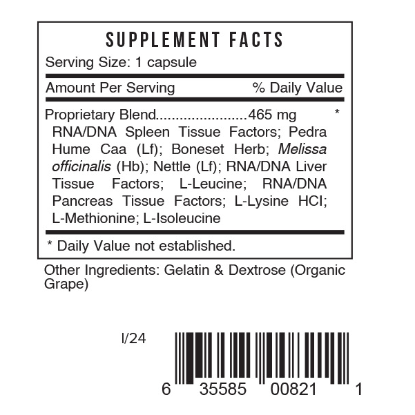 S Spleen 60 Capsules