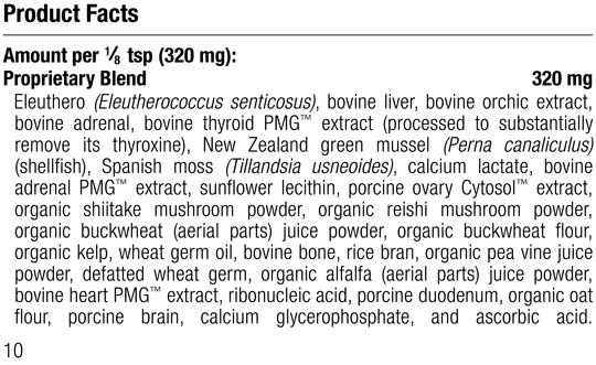 Canine Thyroid Support, 100 g, Rev 10 Supplement Facts
