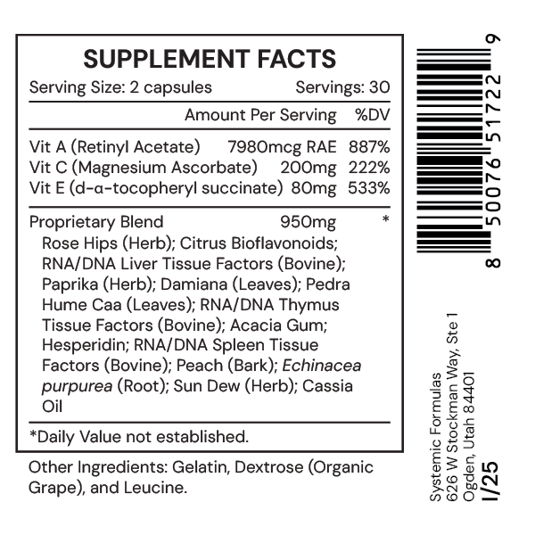 ACX Vitamin Detox 60 Capsules