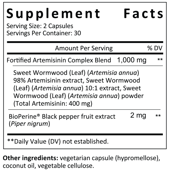 ArteMax® 60 Capsules Supplement Facts