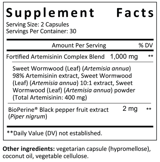 ArteMax® 60 Capsules Supplement Facts