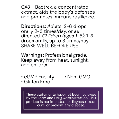 CX3 Bactrex .5 fl oz