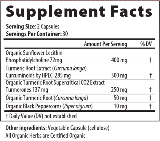 Enfla-Mend Px 60 Capsules Supplement Facts