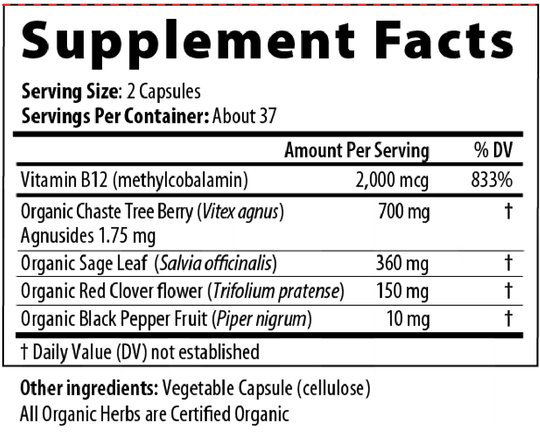Estro Px 75 Capsules Supplement Facts