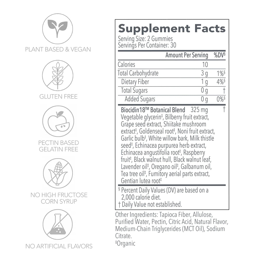 Biocidin® Gummies 60 count