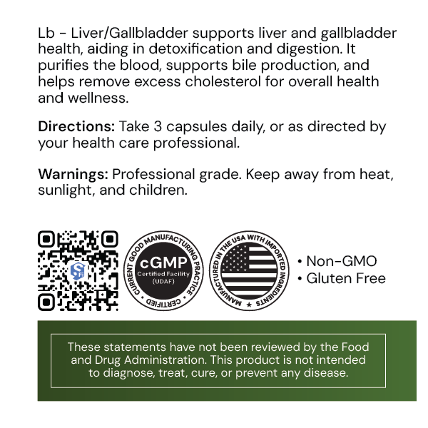 Lb Liver/Gall Bladder 60 Capsules