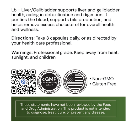 Lb Liver/Gall Bladder 60 Capsules