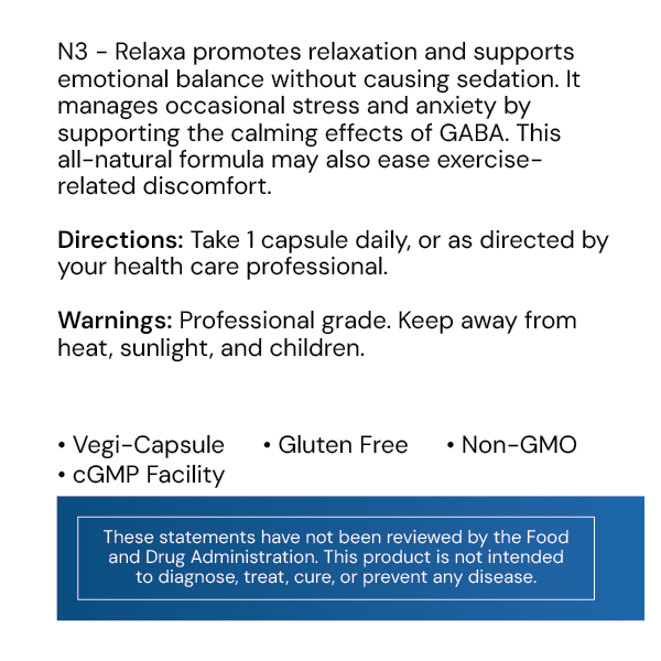N3 Relaxa 60 Capsules