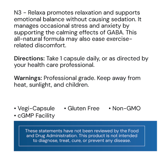 N3 Relaxa 60 Capsules