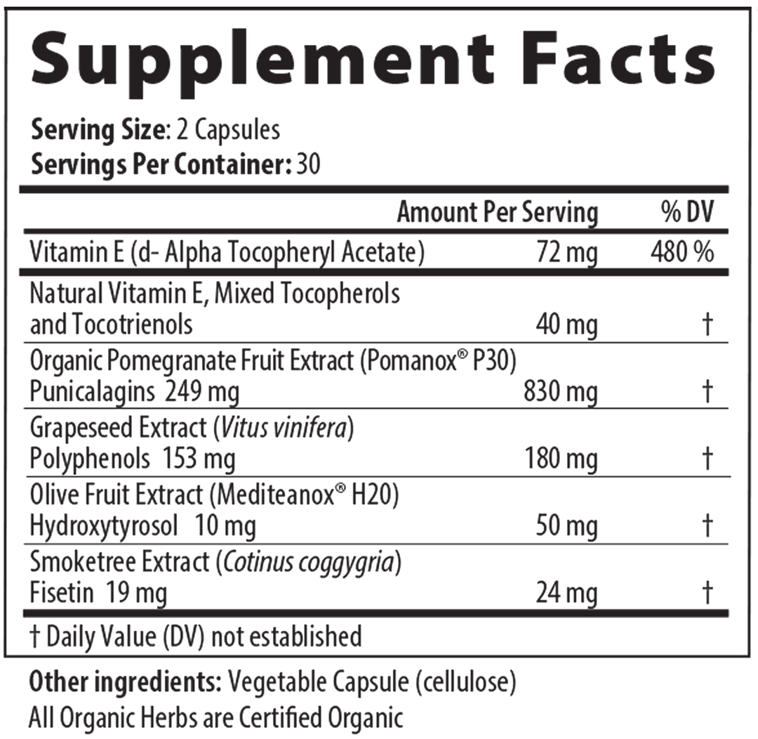 Ox-LDL Px 60 Capsules Supplement Facts