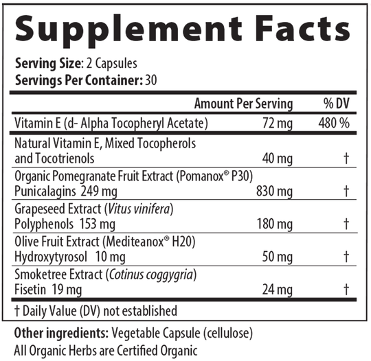 Ox-LDL Px 60 Capsules Supplement Facts