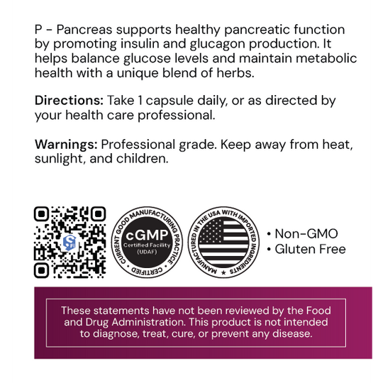 P Pancreas 60 Capsules