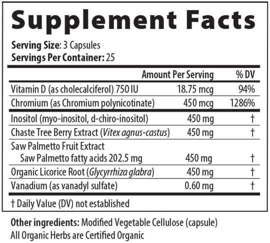 PCO Px 75 Capsules Supplement Facts
