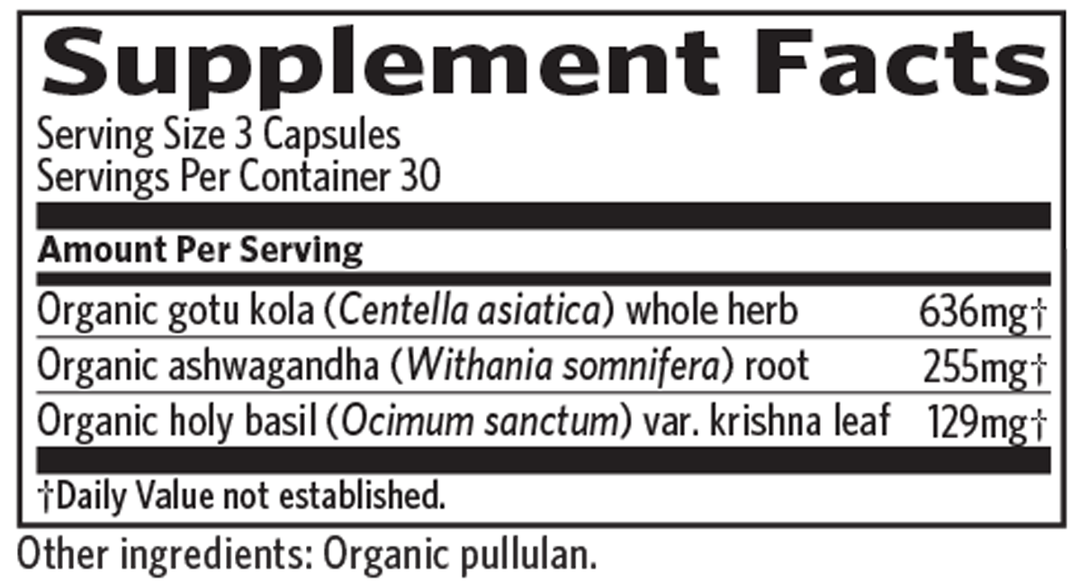 Peaceful Sleep 90 Capsules Supplement Facts