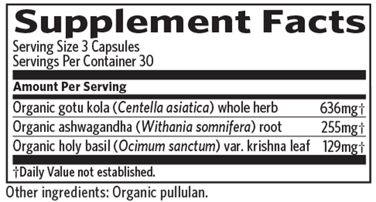 Peaceful Sleep 90 Capsules Supplement Facts