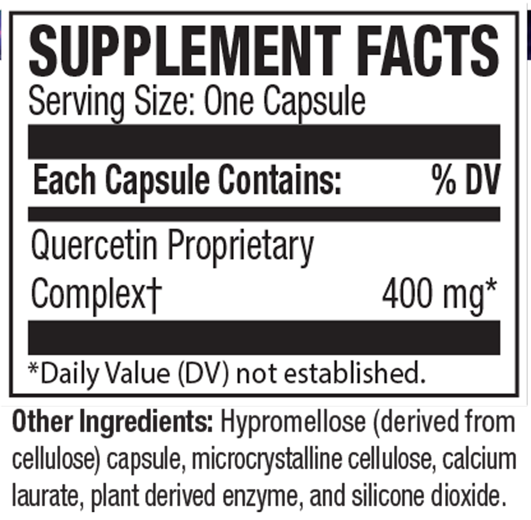 QuerciSorb QR 90 Capsules Supplement Facts