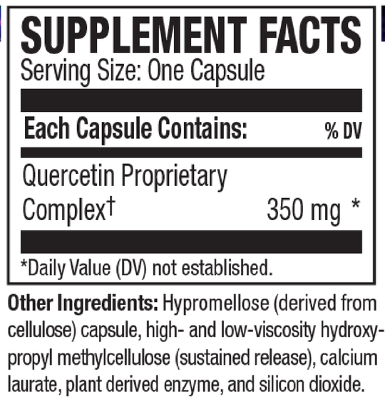 QuerciSorb SR 90 Capsules Supplement Facts