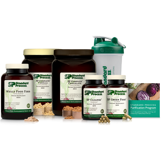 Purification Product Kit, 1 Kit with SP Complete® Chocolate, SP Complete® Vanilla & Whole Food Fiber