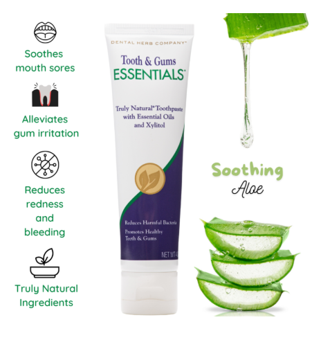 Tooth & Gums Essentials Toothpaste – Fluoride-Free, Antimicrobial and SLS-free