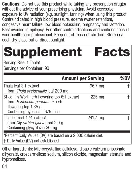 Viranon Rev 03 Supplement Facts