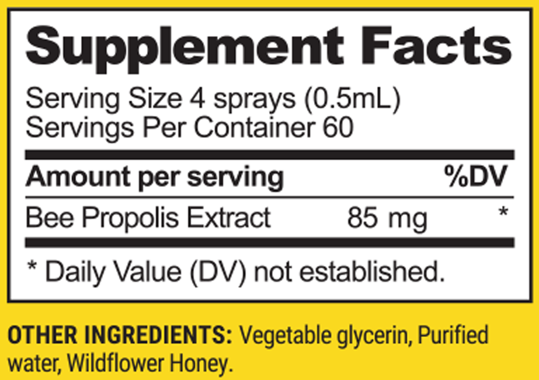 Propolis Immune Support* 1.06 fl oz Supplement Facts