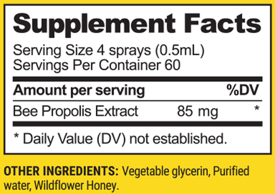 Propolis Immune Support* 1.06 fl oz Supplement Facts